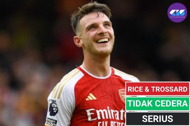 Declan Rice dan Trossard Terhindar dari Cedera Serius